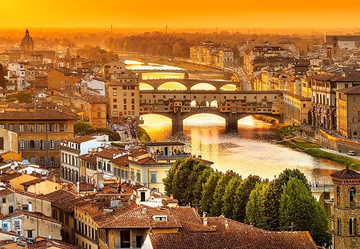 Pussel 1000 bitar Bridges of Florence