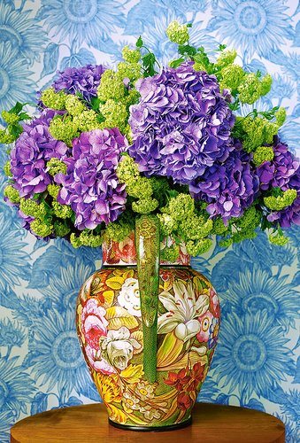 Pussel 1000 bitar Bouquet of Hydrangeas