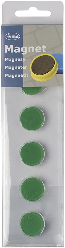 Magnetknappar ACTUAL 20 mm grön 6/FP