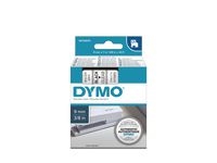 Tape DYMO D1 9mm svart på klar