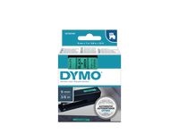 Tape DYMO D1 9mm svart på grön