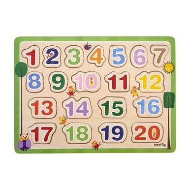 Spel - Barbo Classic Wooden 1-2-3 Puzzle