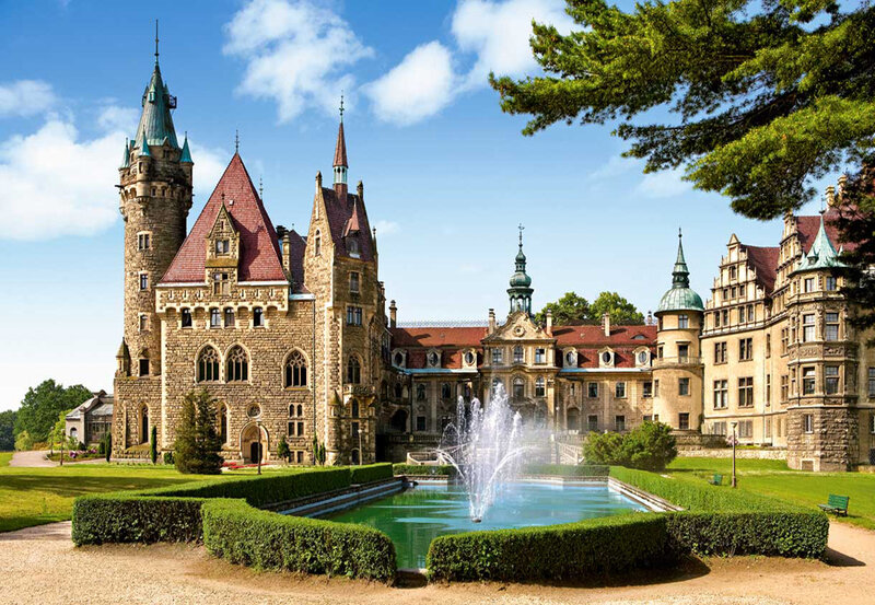 Pussel 1500 bitar Moszna Castle, Poland