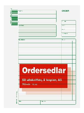 Blankett order A5 3X50