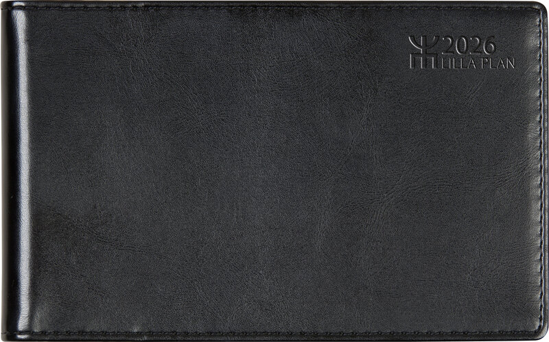 Lilla Plan Svart Konstskinn Wire-o FSC