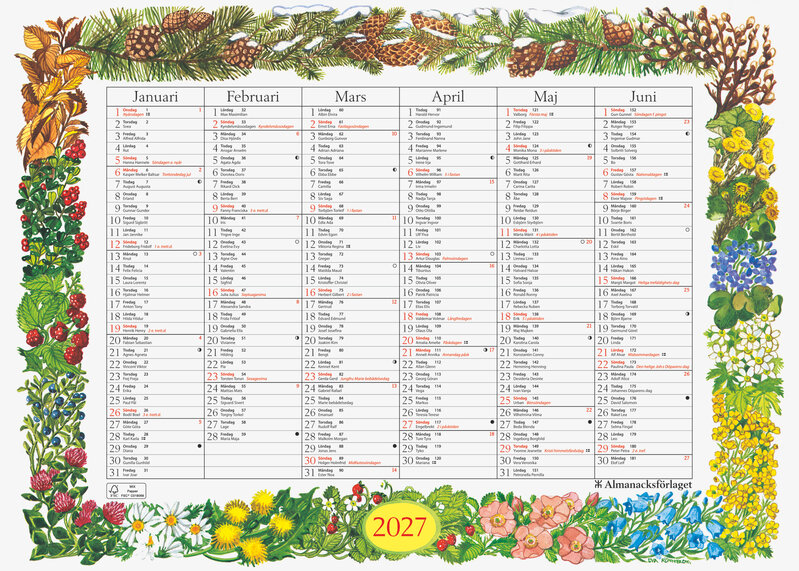Väggkalender - Stora Årstid FSC