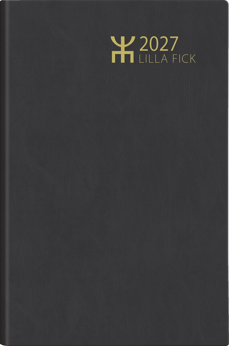 Fickkalender - Lilla Fick Svart Plast FSC