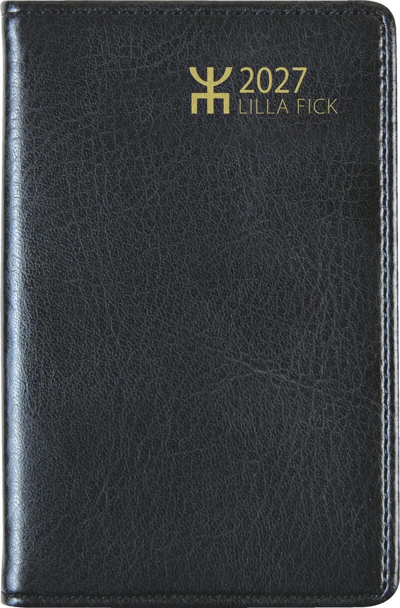 Fickkalender - Lilla Fick Svart Konstskinn FSC