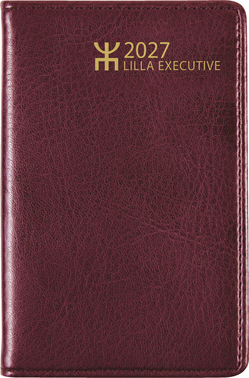 Fickkalender - Lilla Executive Bordeaux Plast FSC