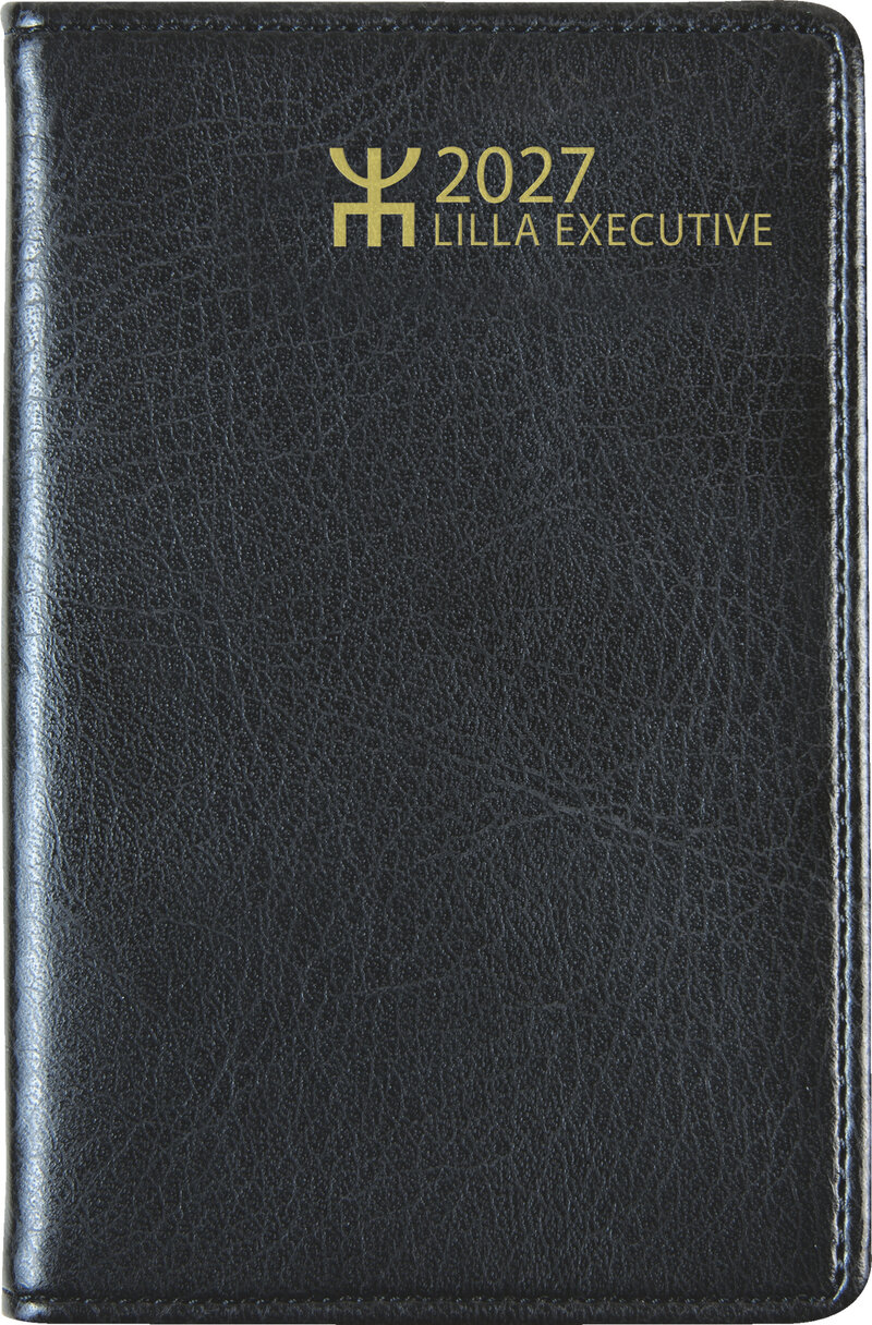 Fickkalender - Lilla Executive Svart Plast FSC