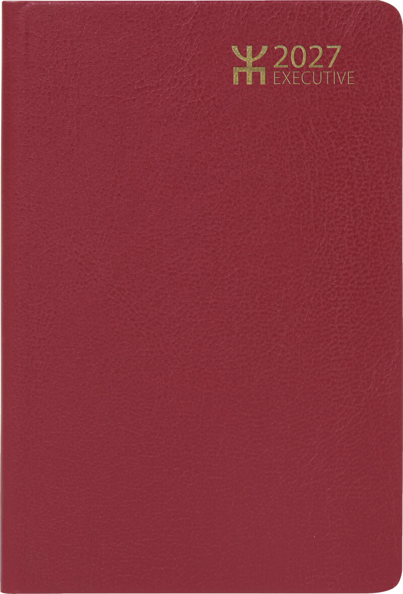 Fickkalender - Executive Röd Konstläder FSC