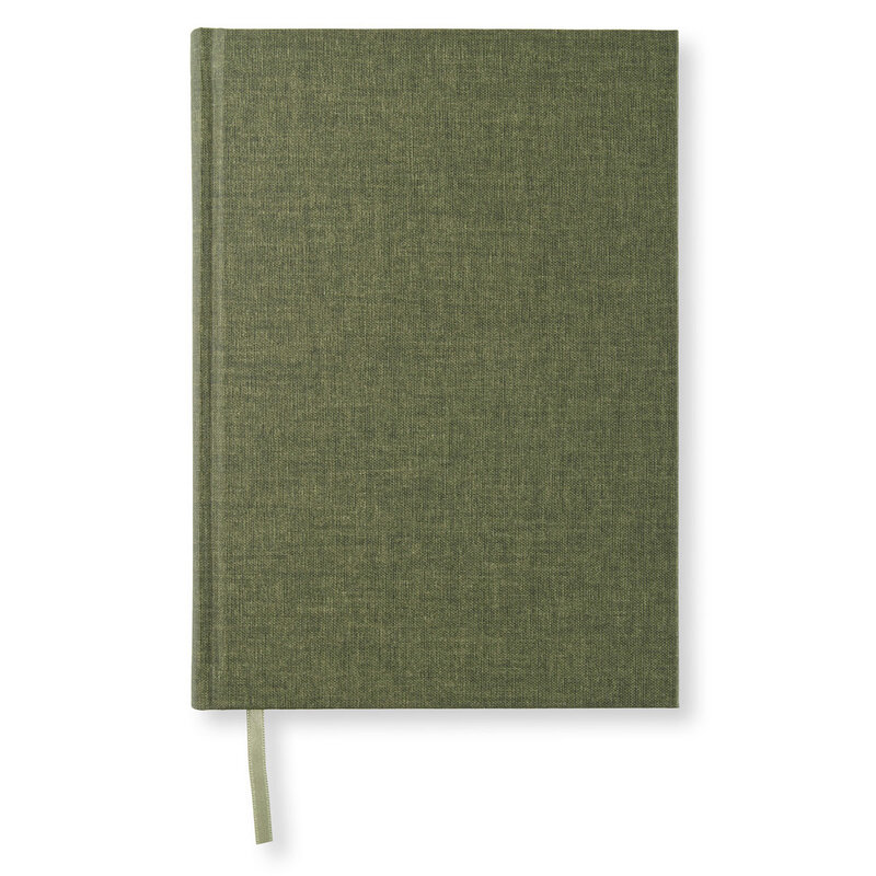 Notebook A5 Ruled Khaki Green