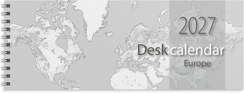 Desk calendar Europe 2027