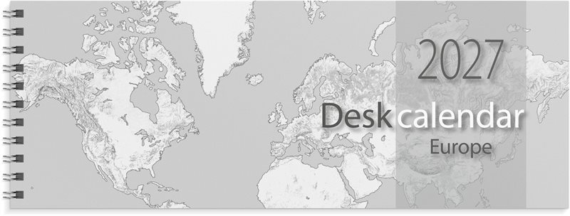Desk calendar Europe 2027