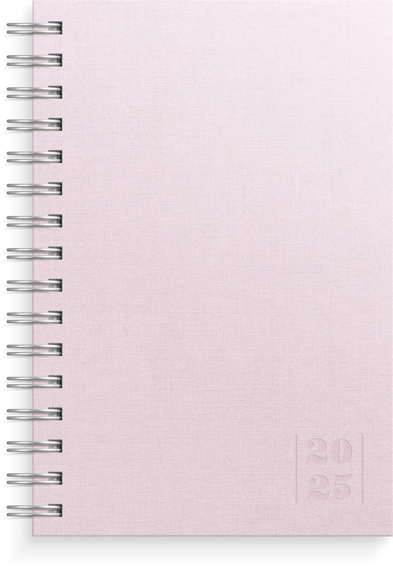 Kalender 2025 Dagbok Textile rosa