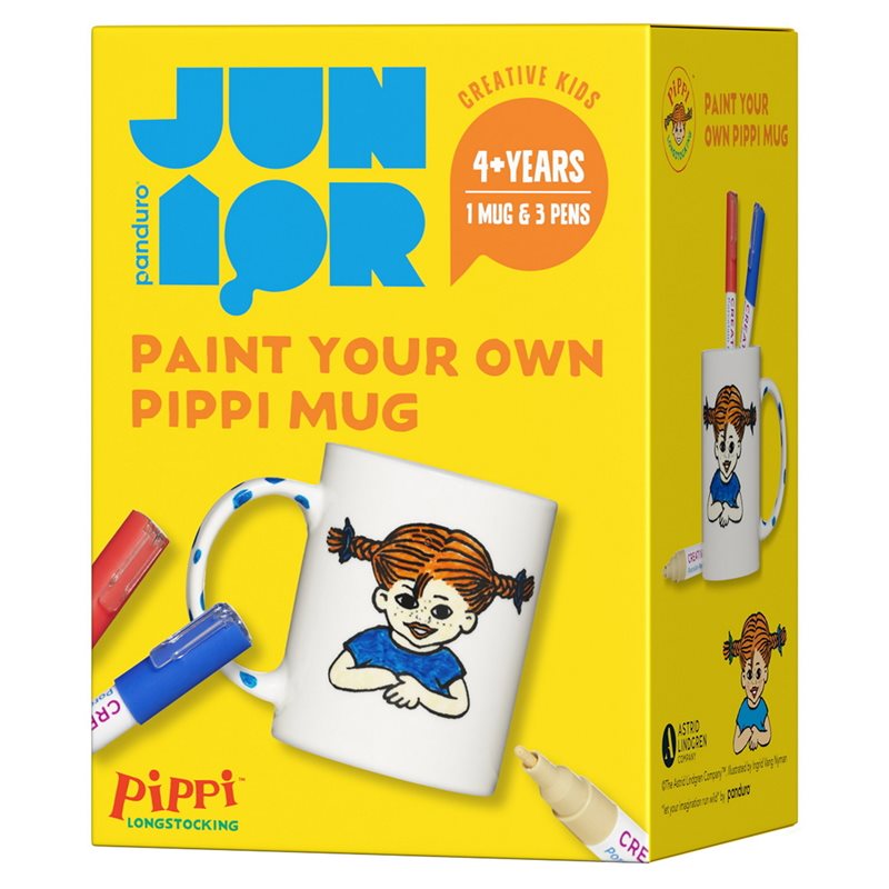 Pippi DIY - kit Måla mugg