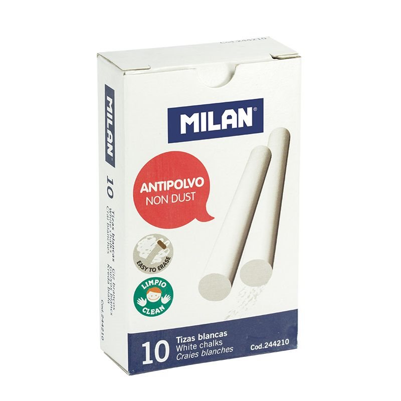 Milan tavelkrita anti-dust vit (10)