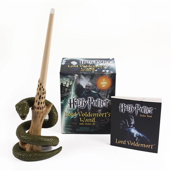 Harry potter voldemorts wand with sticker kit - lights up!