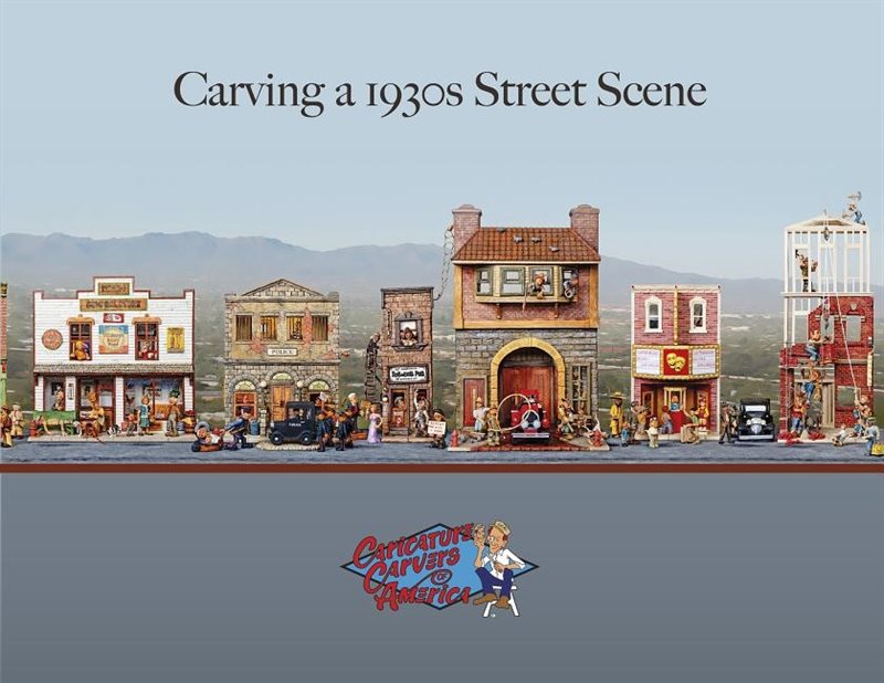 Carving a 1930s street scene