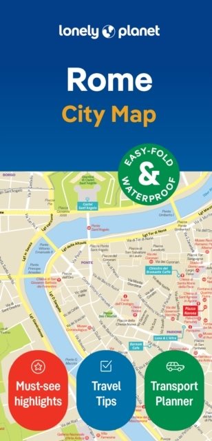 Lonely Planet Rome City Map