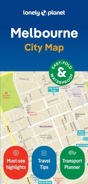 Lonely Planet Melbourne City Map