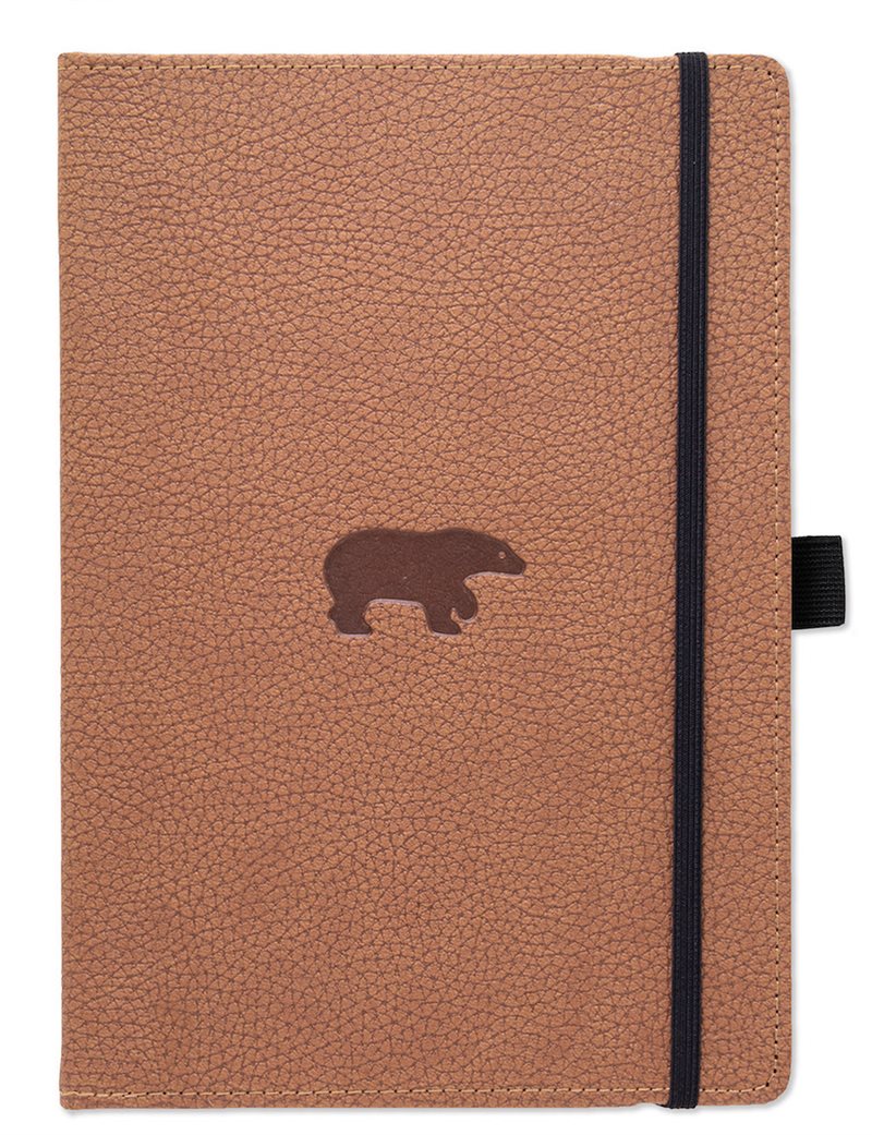 Dingbats* Wildlife A4+ Dotted - Brown Bear Notebook