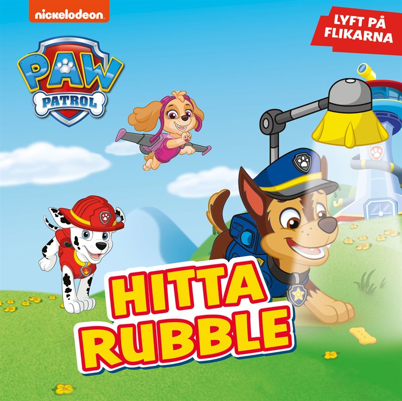 Paw Patrol. Hitta Rubble - lyft på flikarna