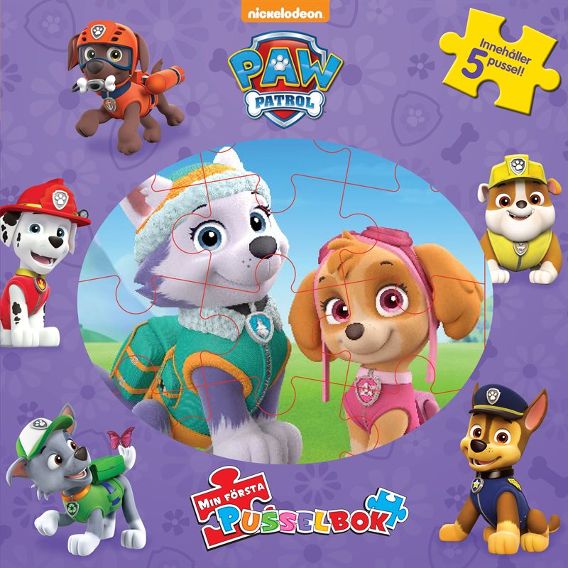 Paw Patrol Skye - Min första pusselbok