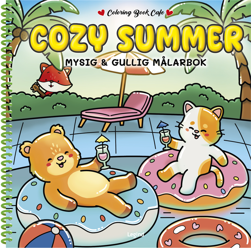 Cozy Summer Deluxe : Lyxig Cozy Coloring målarbok från Coloring Book Cafe