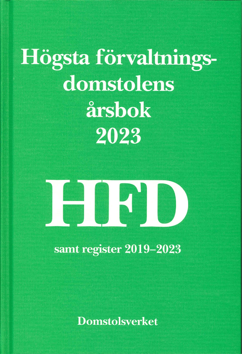 Högsta förvaltningsdomstolens årsbok 2023 HFD