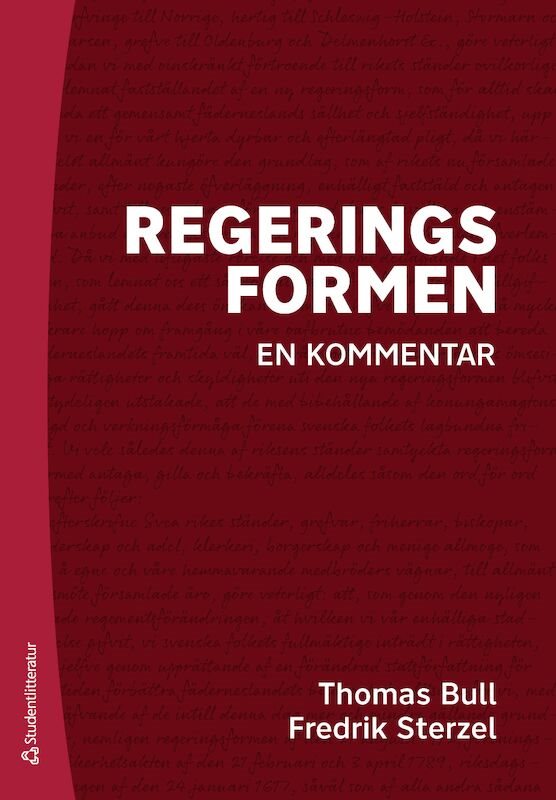 Regeringsformen : en kommentar