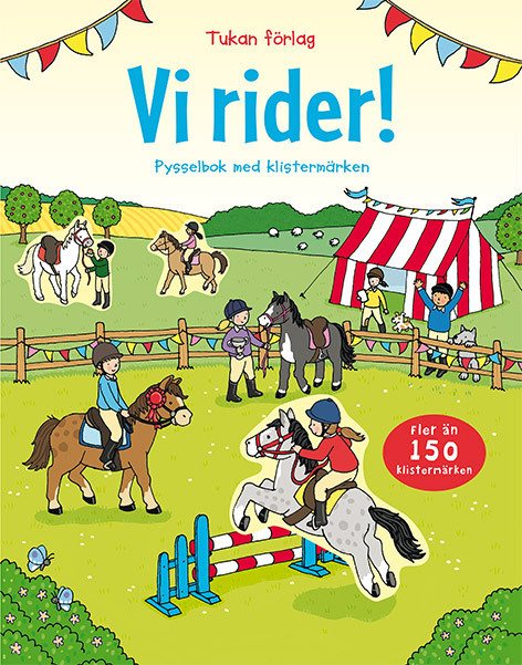 Vi rider! : Pysselbok med klistermärken