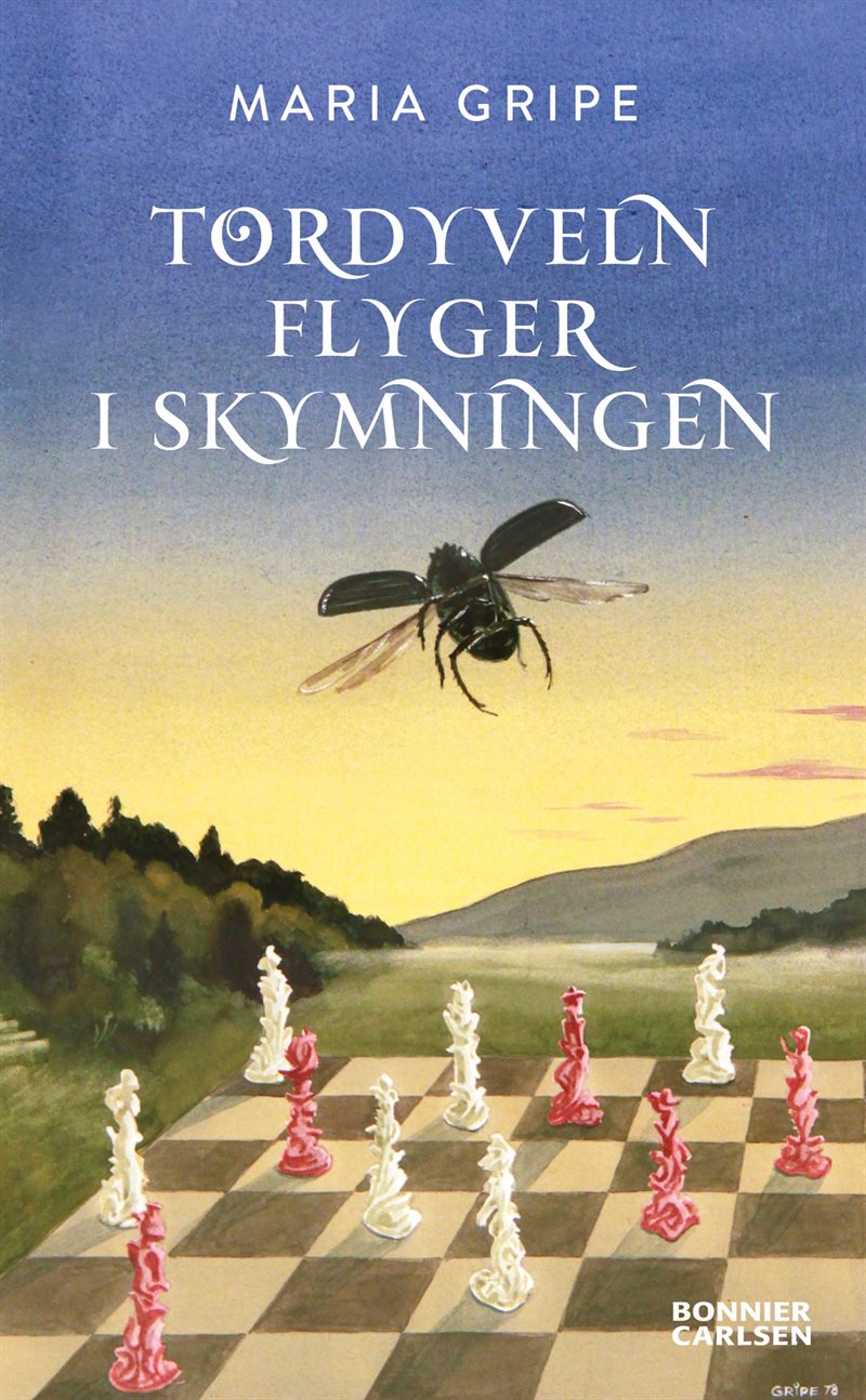 Tordyveln flyger i skymningen