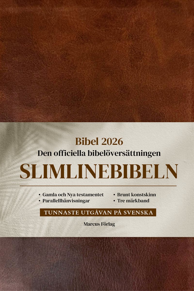 Slimlinebibeln: Bibel 2026 brun – med parallellhänvisningar