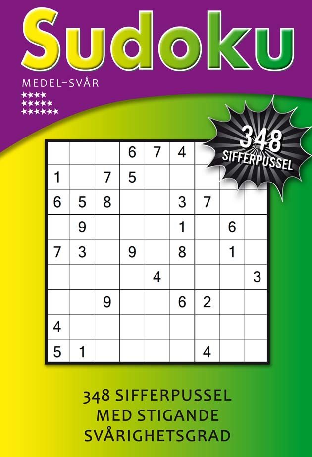 Sudoku medel-svår (lila)