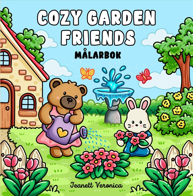 Cozy Garden Friends : Målarbok