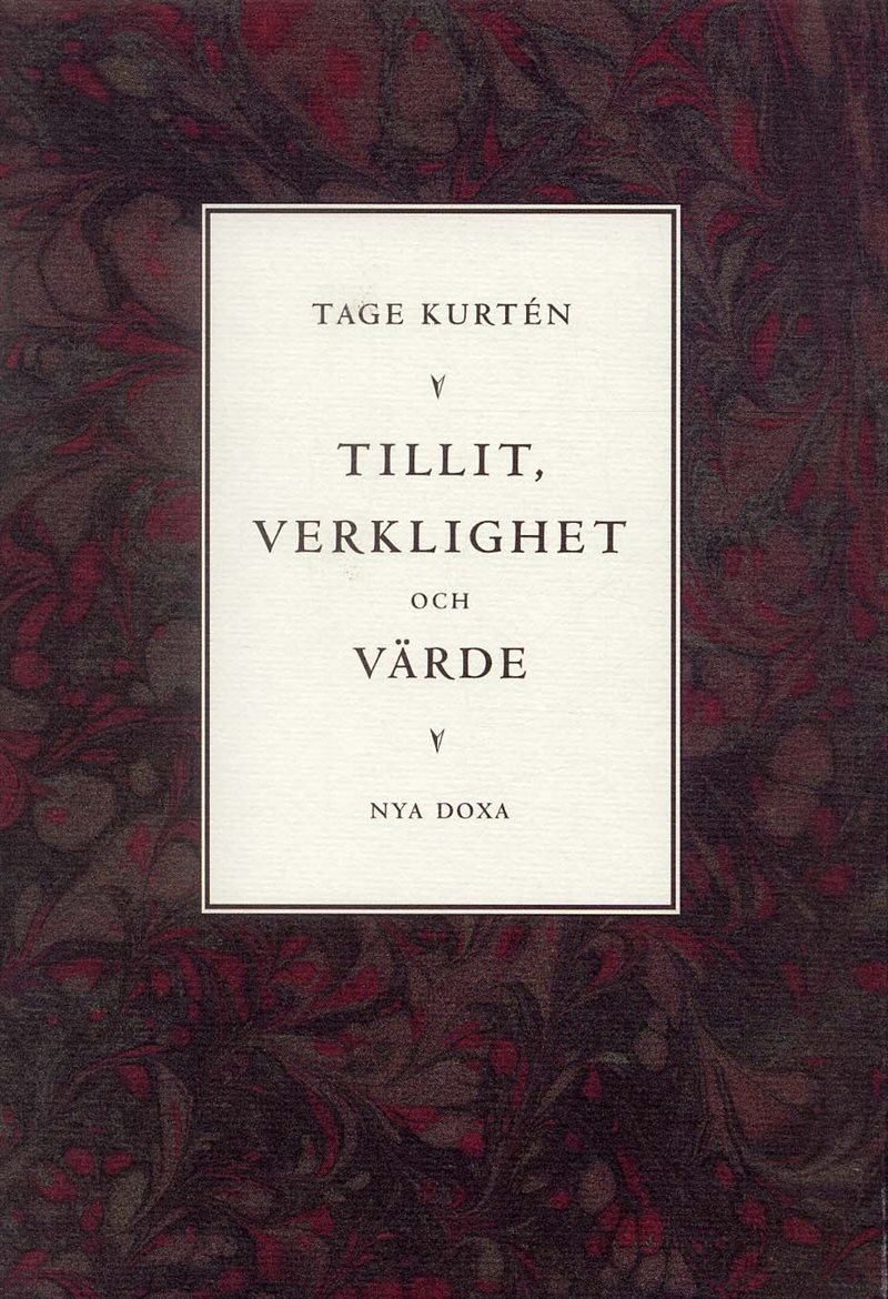 Tillit, verklighet och värde