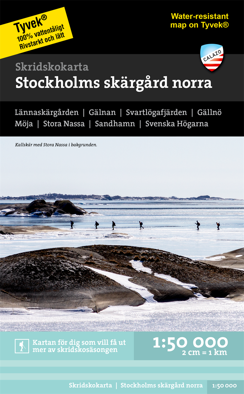 Skridskokarta Stockholms skärgård - norra