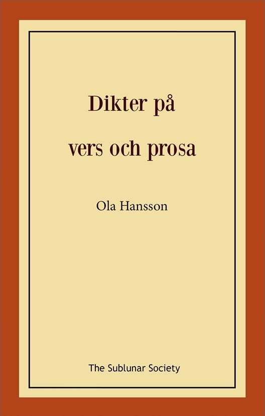 Dikter på vers och prosa