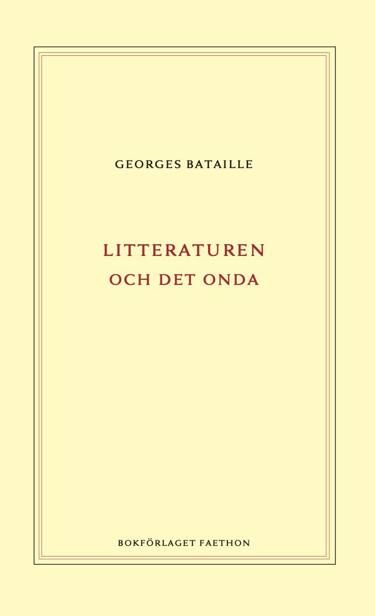 Litteraturen och det onda