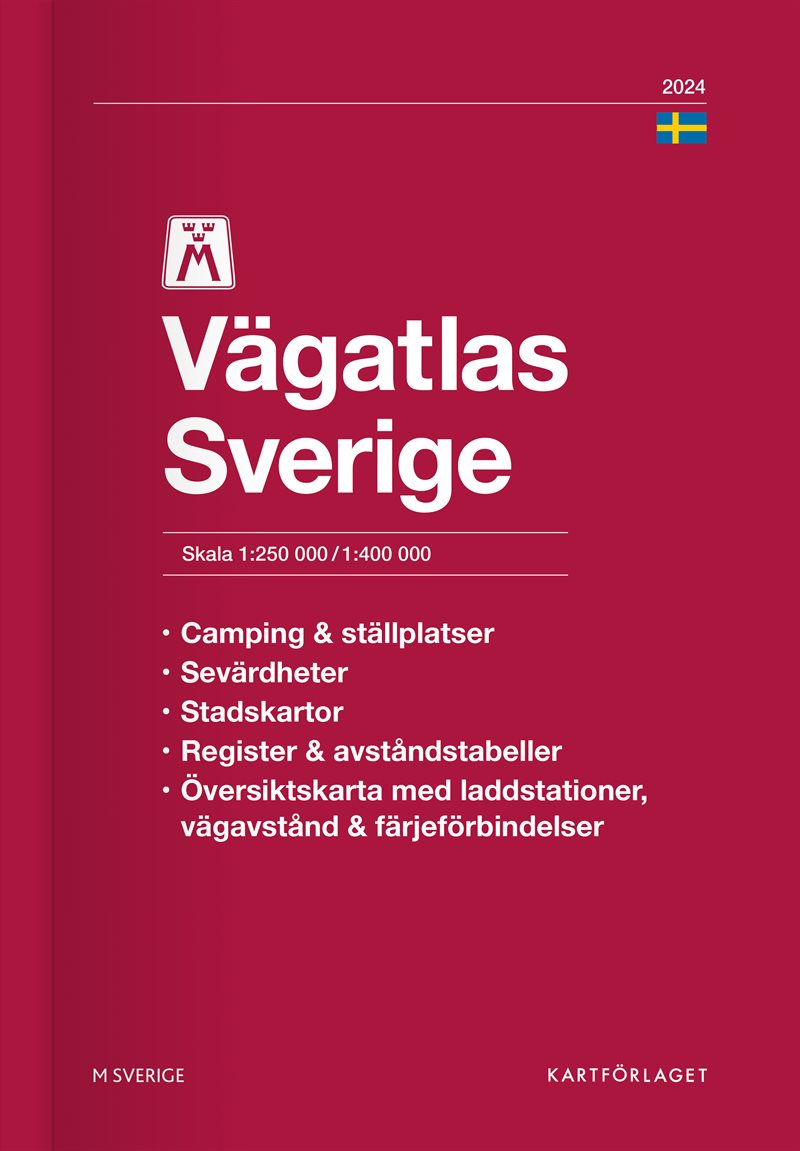 M Vägatlas Sverige 2024