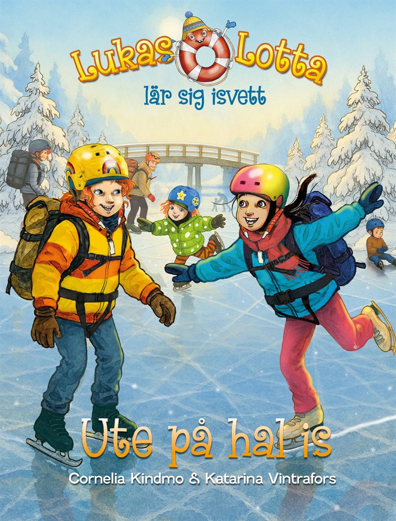 Lukas och Lotta lär sig isvett. Ute på hal is