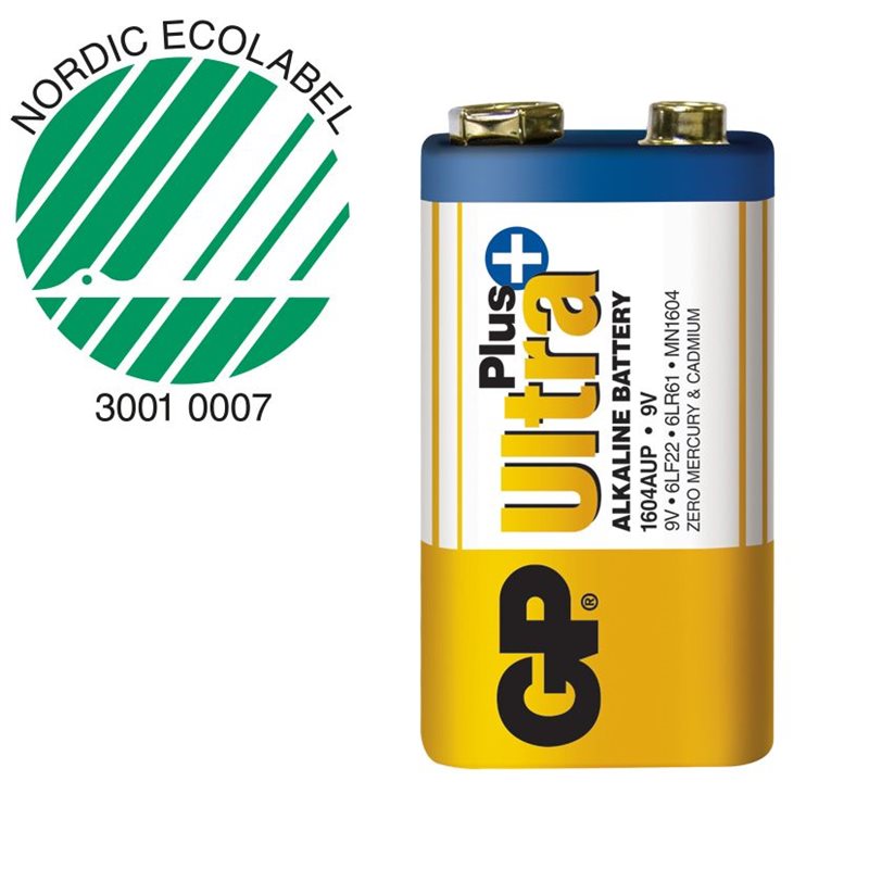 GP Batteri 9v 6LF22/MN1604