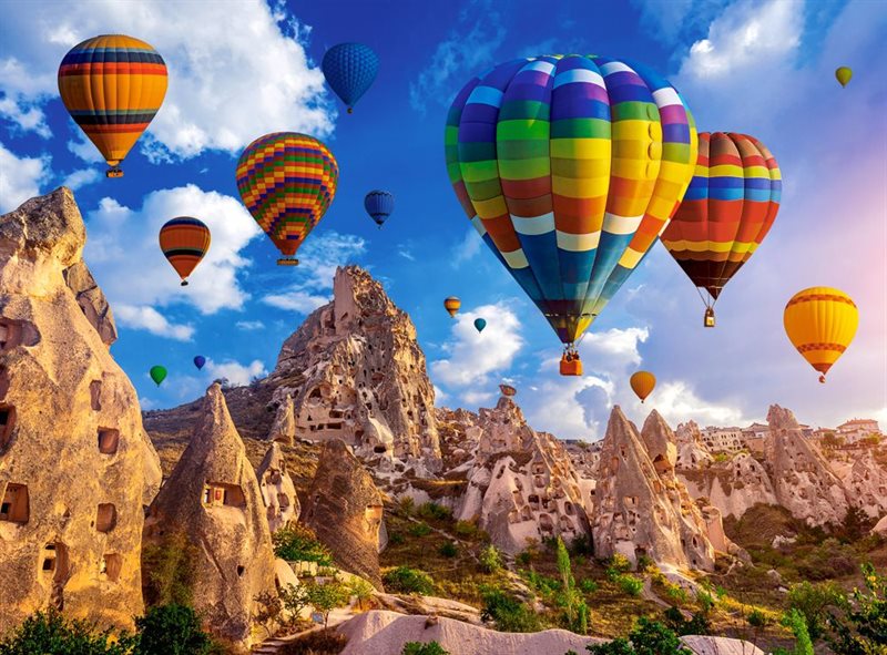 Pussel 2000 bitar Colorful Balloons, Cappadocia