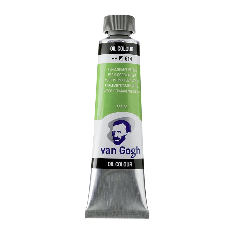 Van Gogh Olja 40 ml Permanent Green Medium 614