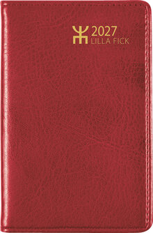 Fickkalender - Lilla Fick Röd Konstskinn FSC