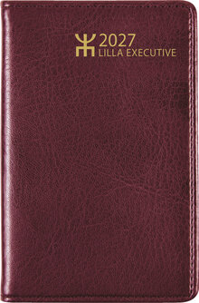 Fickkalender - Lilla Executive Bordeaux Plast FSC