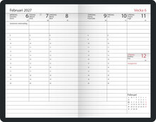 Fickkalender - Lilla Executive Bordeaux Plast FSC