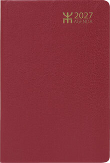 Fickkalender - Agenda Röd Konstläder FSC