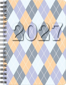 Designkalender - A6 Argyle 12 mån FSC